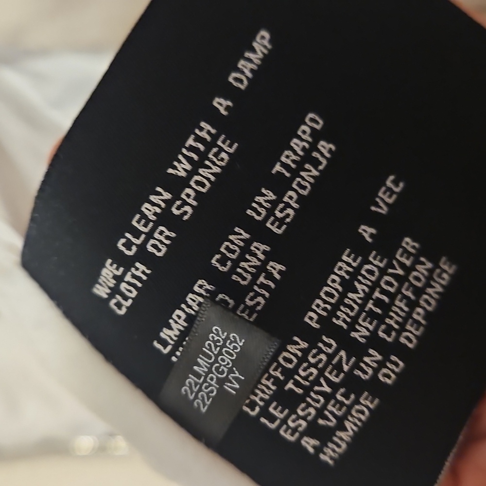 GUESS Faux Leather White Moto Jacket - Picture 8 of 8